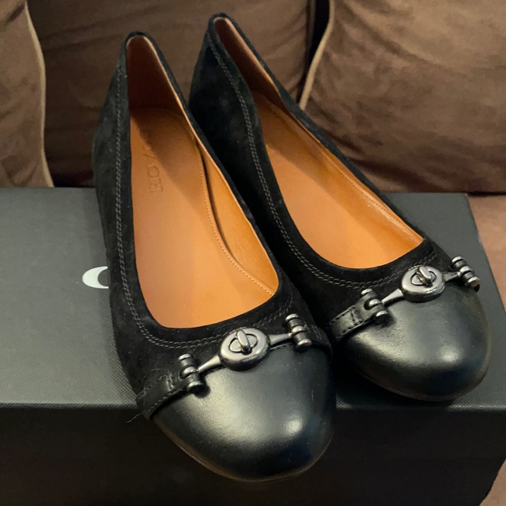 New coach ballet flats